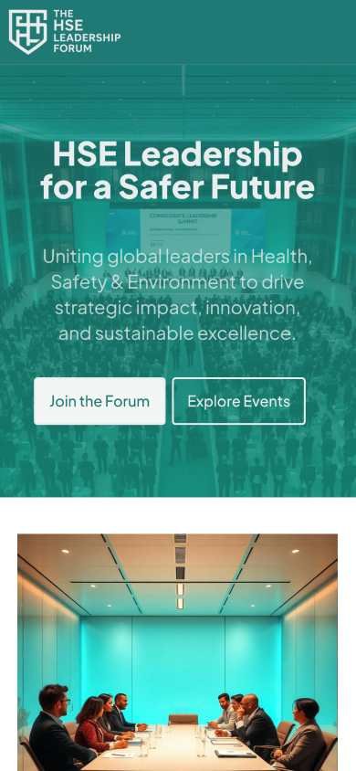 The HSE Leadership Forum mobile view