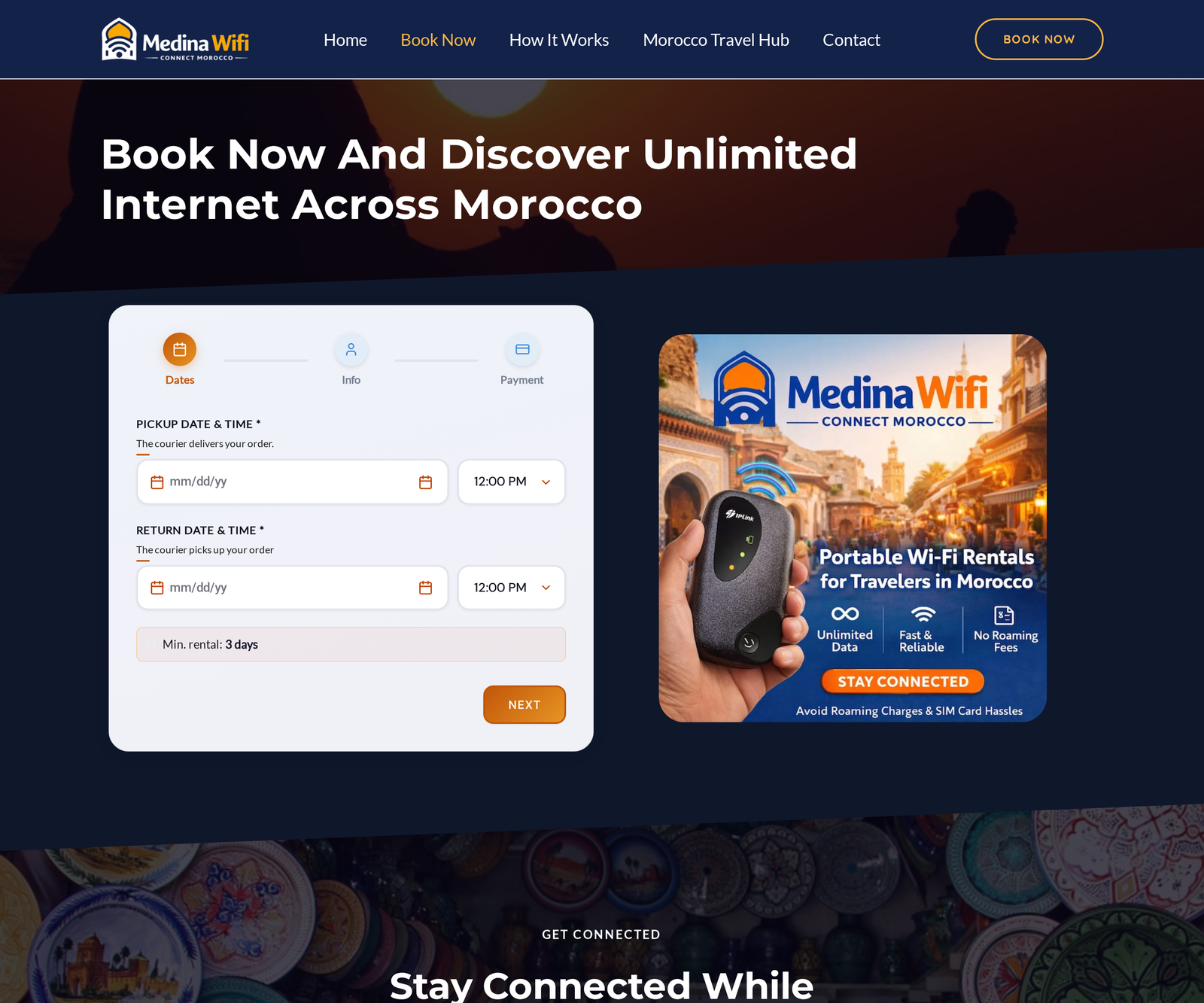 Medina Wifi — custom wordpress plugin project preview